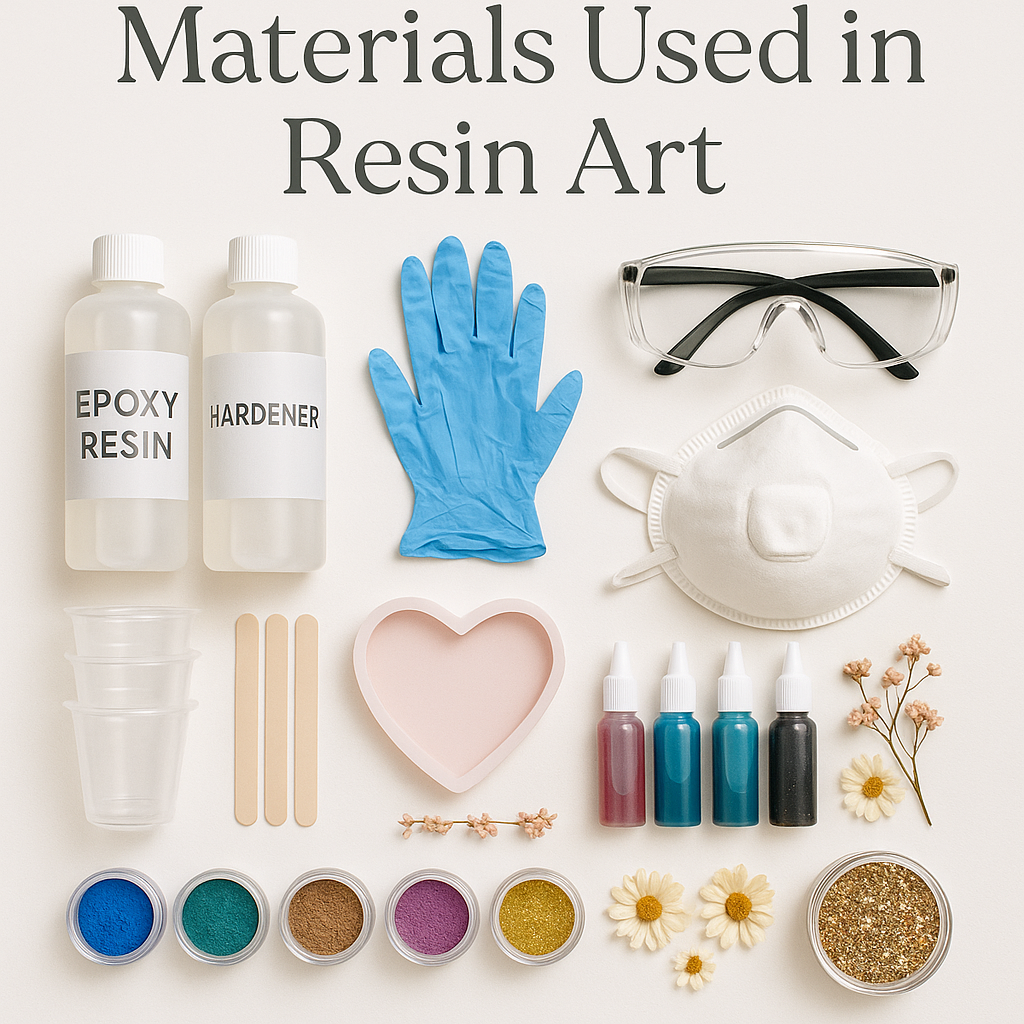list of materials used in resin 